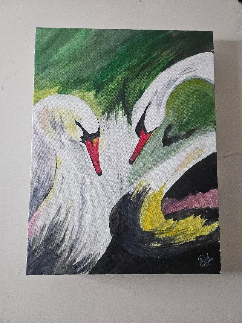 Swan Study painting by thepaint.nia